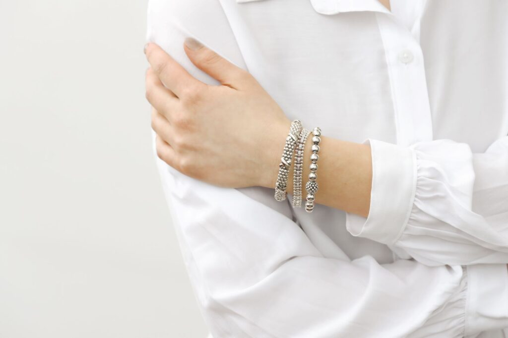 lagos-silver-bracelet-stack